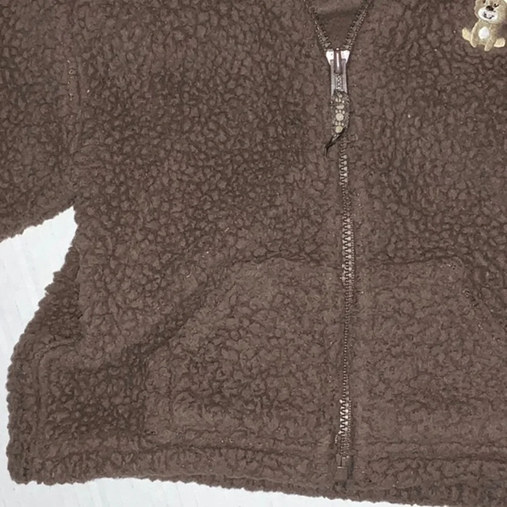 Carter’s Baby Light Fleece Jacker with Brown Bear Accents - Size 6M